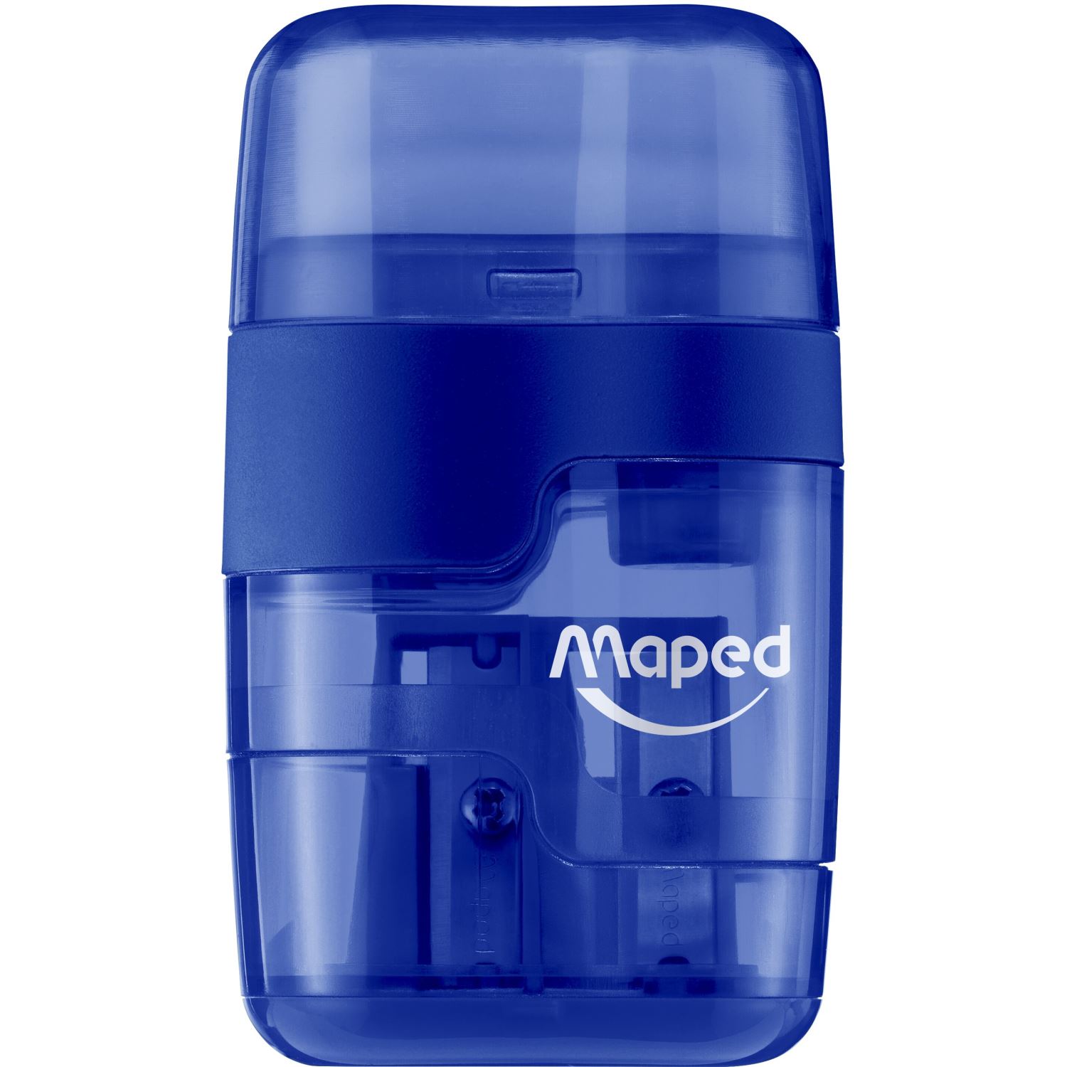Maped Connect Çift Gözlü Hazneli Silgili Kalemtıraş Mavi