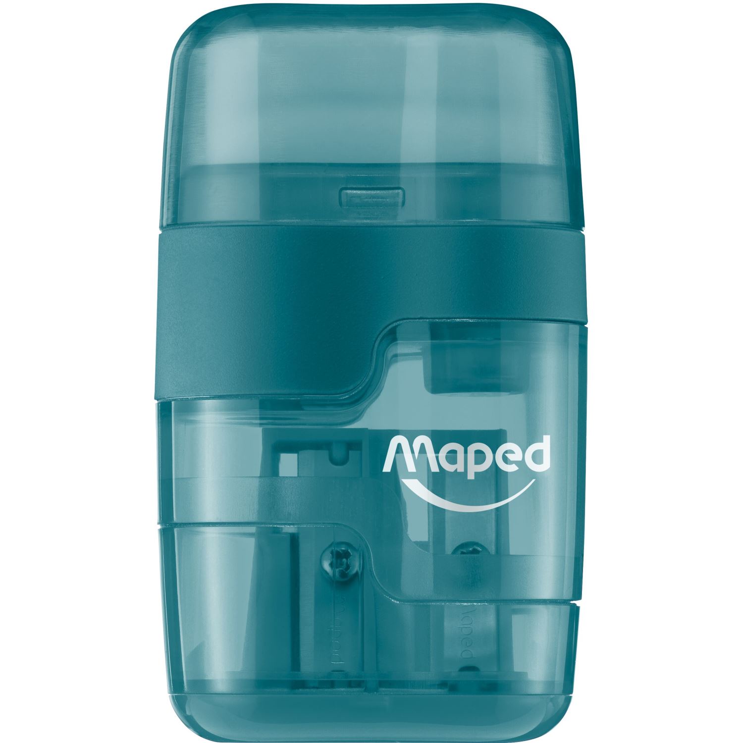 Maped Connect Çift Gözlü Hazneli Silgili Kalemtıraş Turkuaz