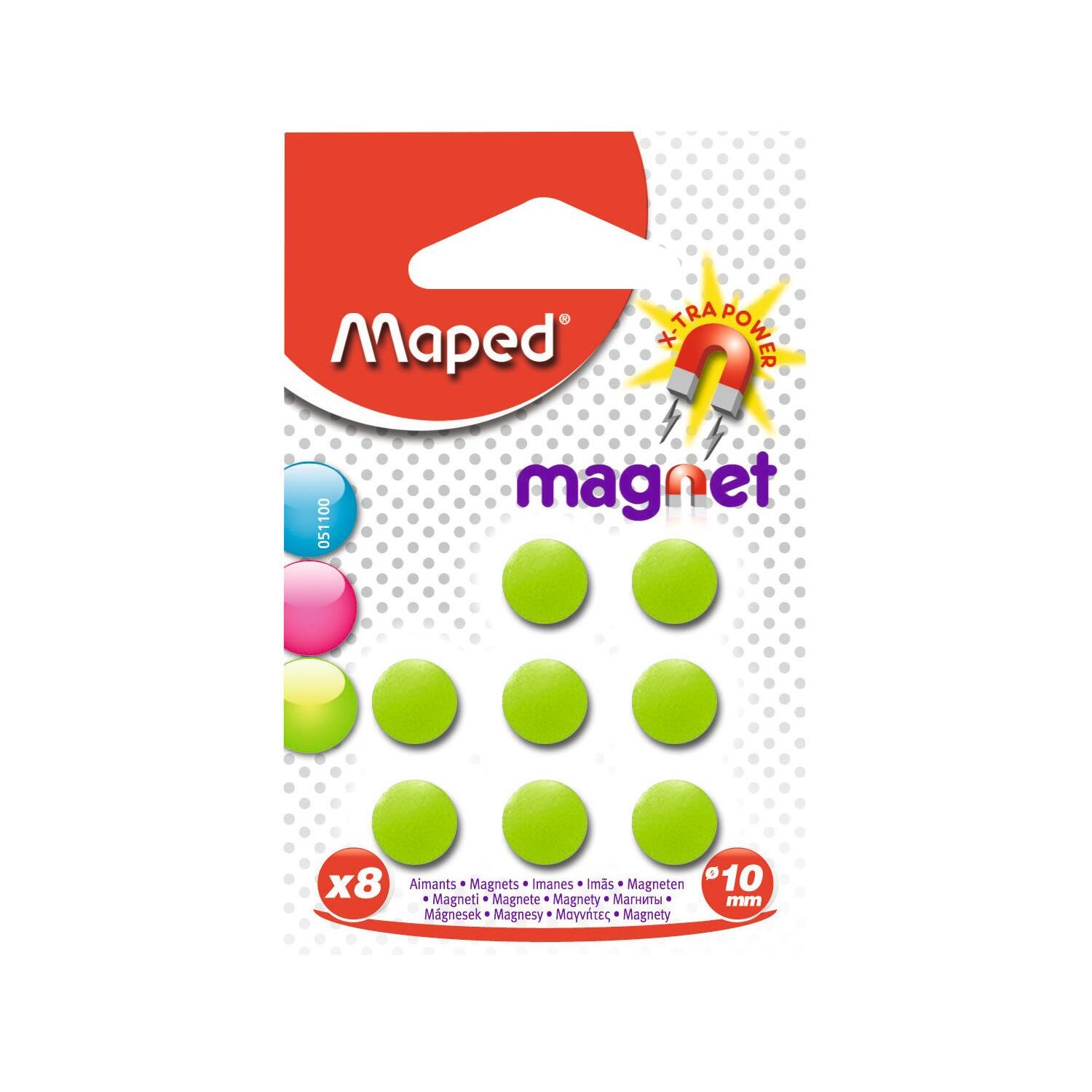 Maped 051100-2 8 Green Magnets, 10 mm