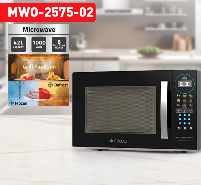 Newal MWO2575/2 Black Digital Microwave Oven 42L