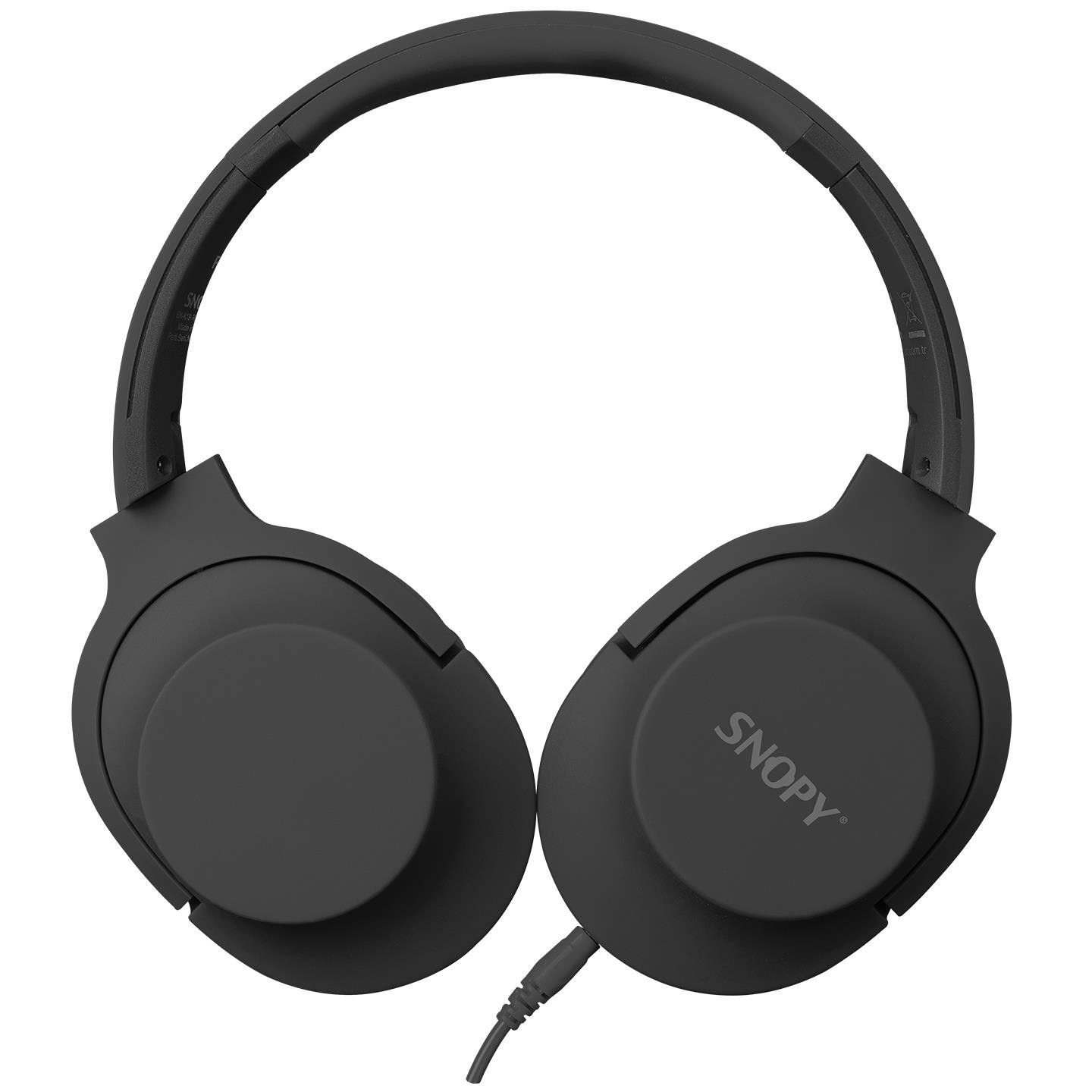 Snopy SN-K19 REMINOR Black 3.5 mm Wired Headphones with Microphone