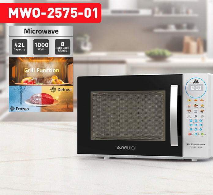 Newal MWO2575/1 White Digital Microwave Oven 42L
