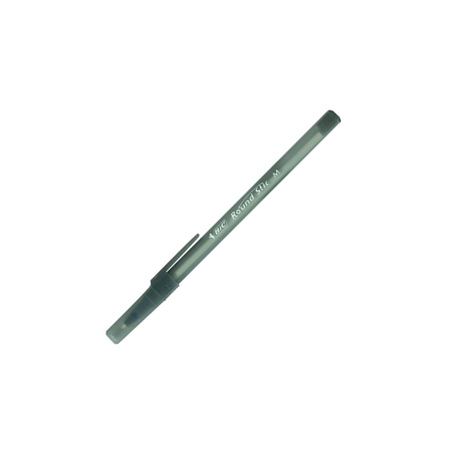 Bic Round Stic Black Ballpoint Pen 893213