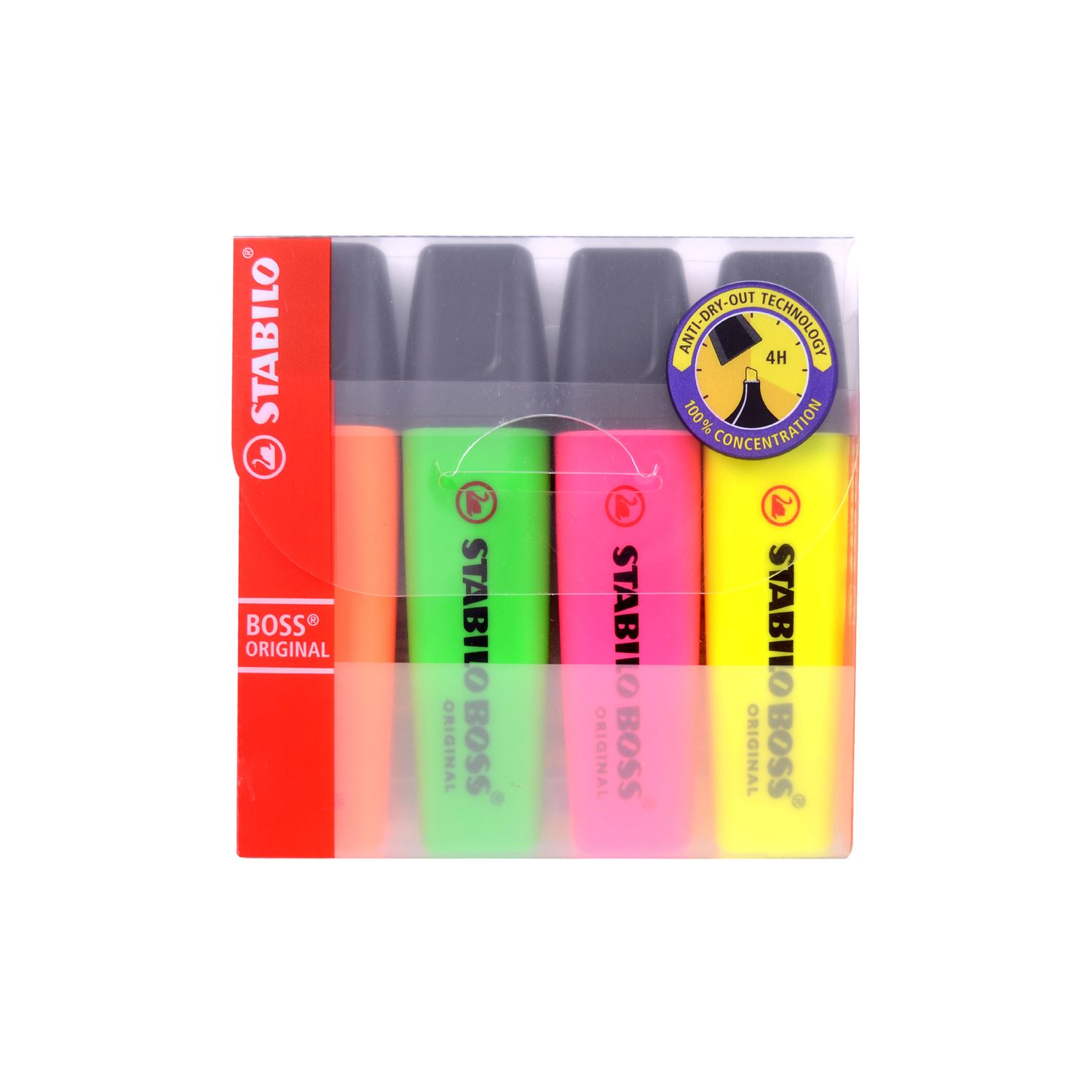 Stabilo Boss Highlighters, 4-Pack 70/4