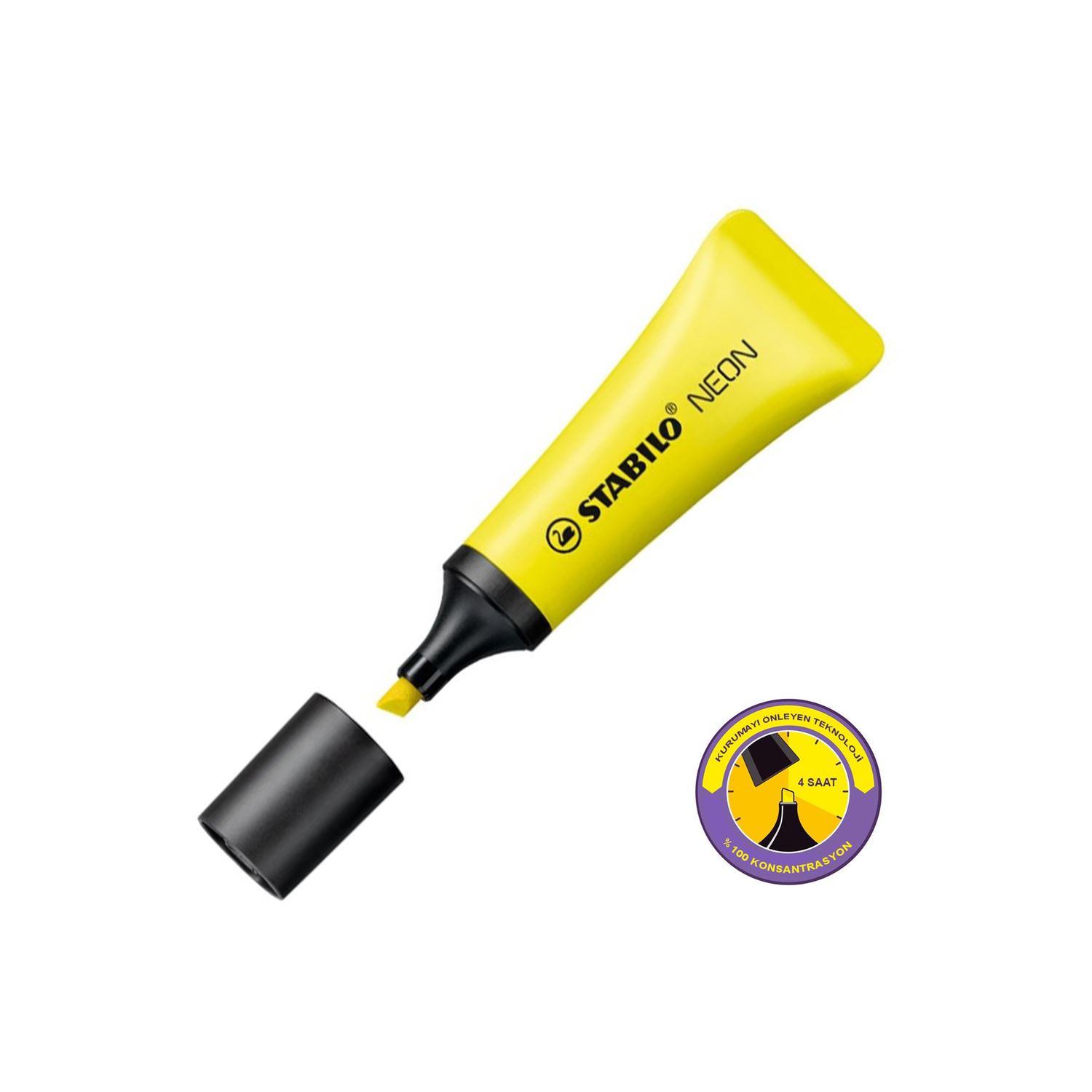 Stabilo Neon Fosforlu Kalem Sarı 72/24