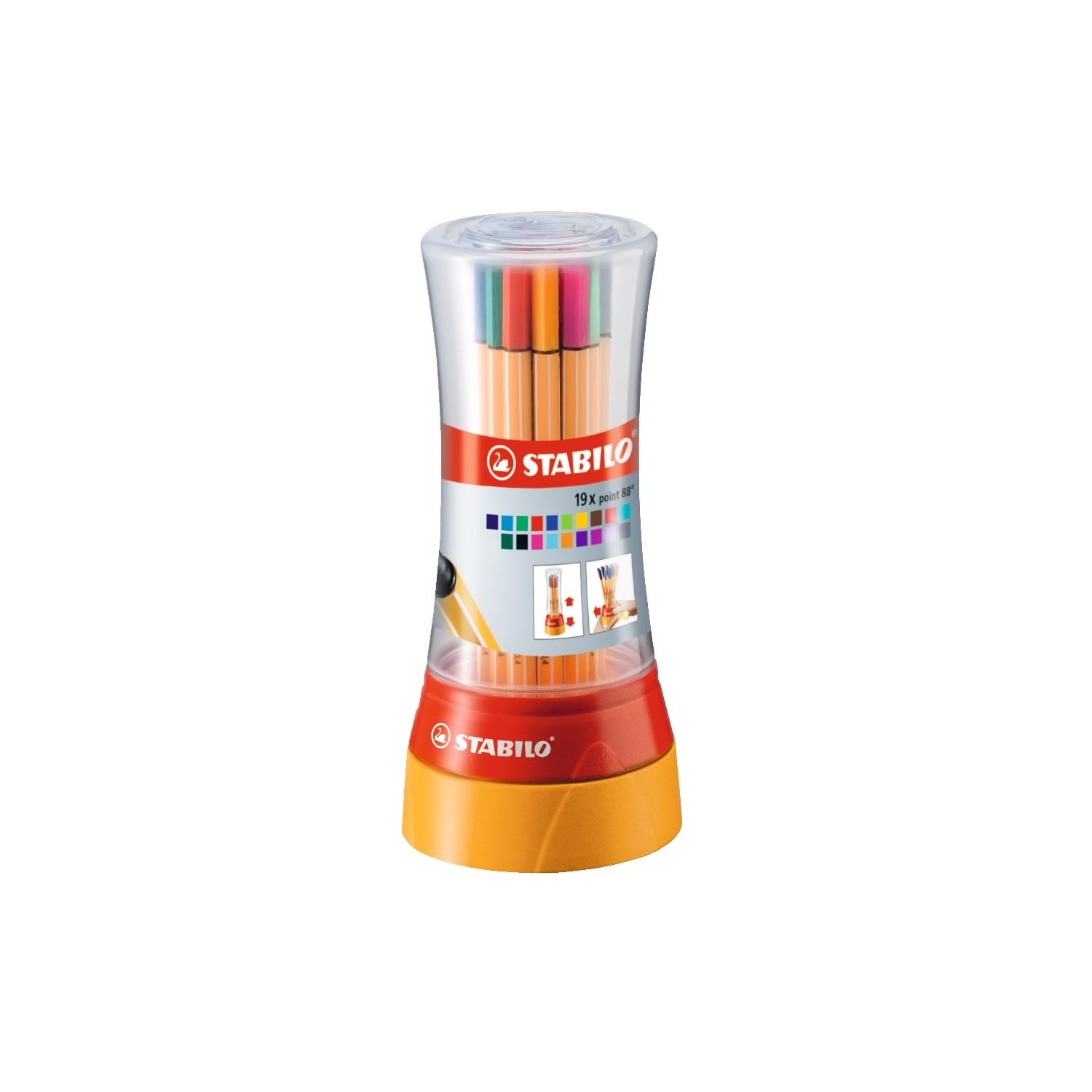 Stabilo point 88 Twister 19-Colour Fineliner Set