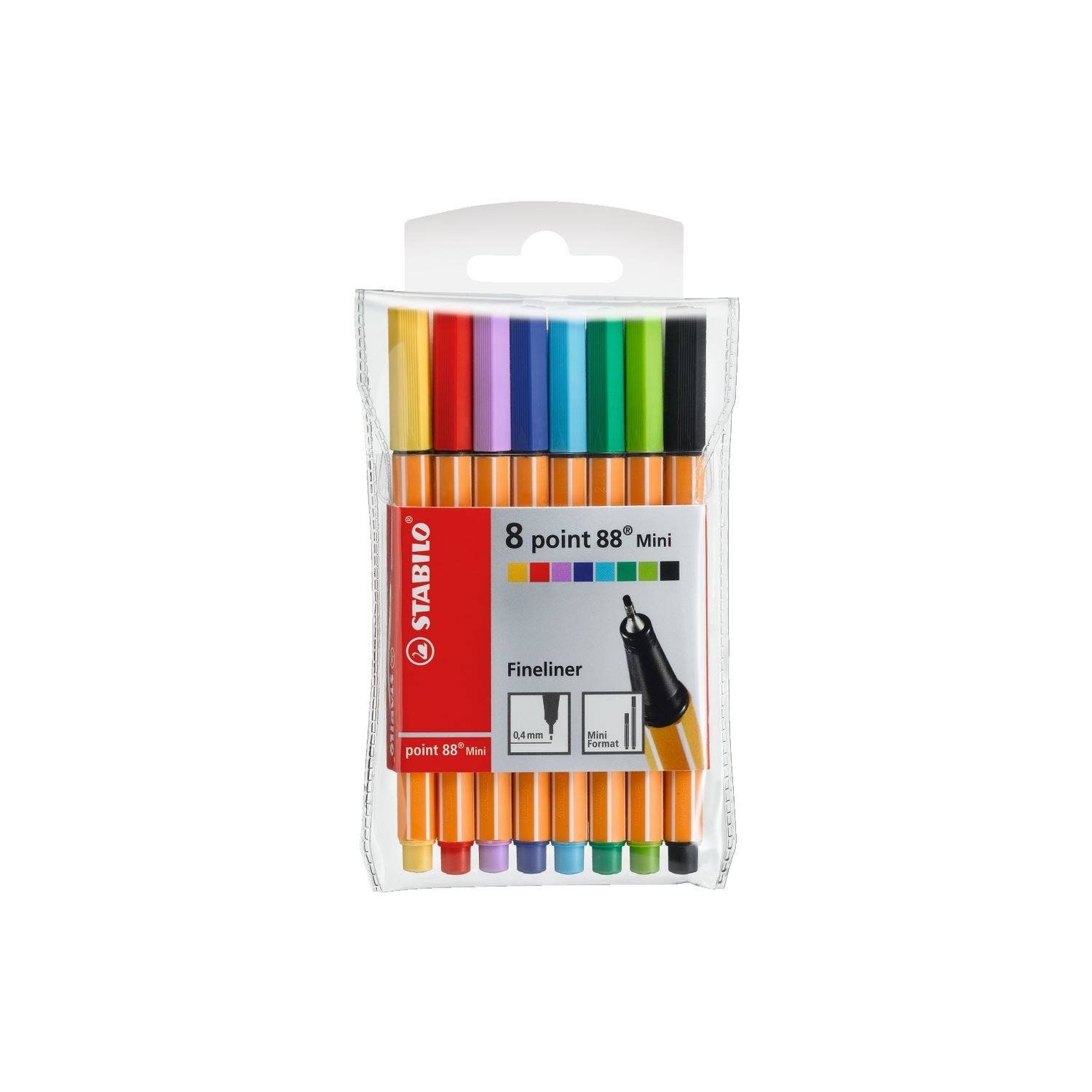 Stabilo Point 88 Mini 8-Color Fine-Tip Pen Set