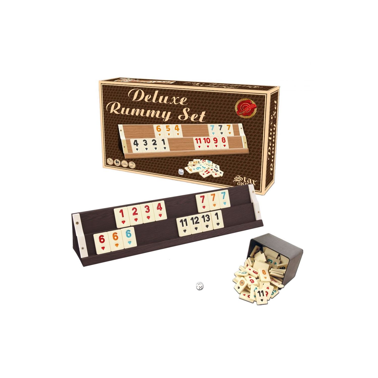 Star Deluxe Ahşap Okey Takımı