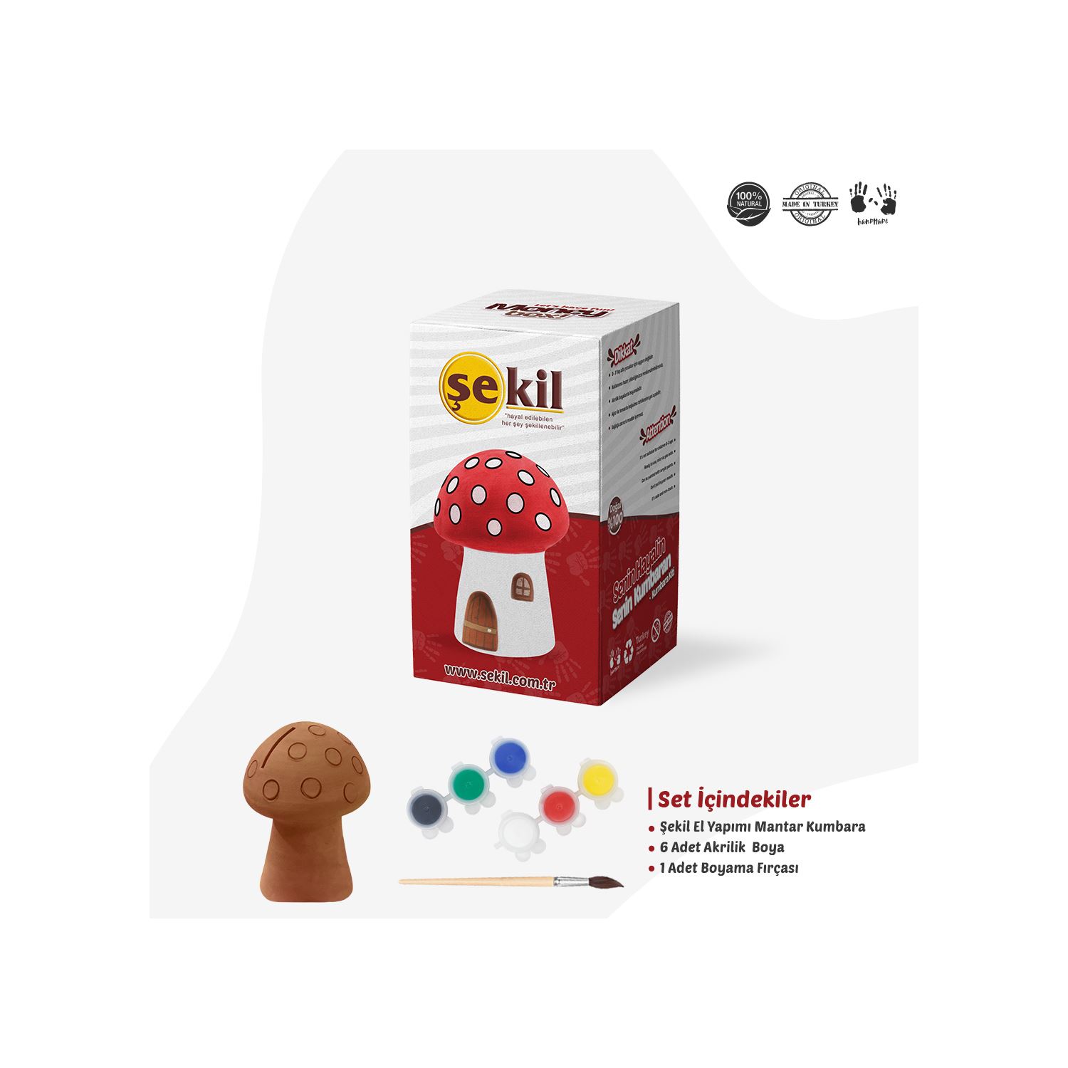 Şekil MNT-SET01 Набор для росписи копилки-гриба