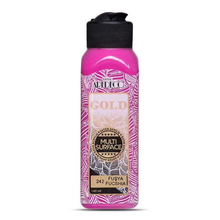Artdeco Gold Multi-Surface Akrilik Boya 140 ml Fuşya