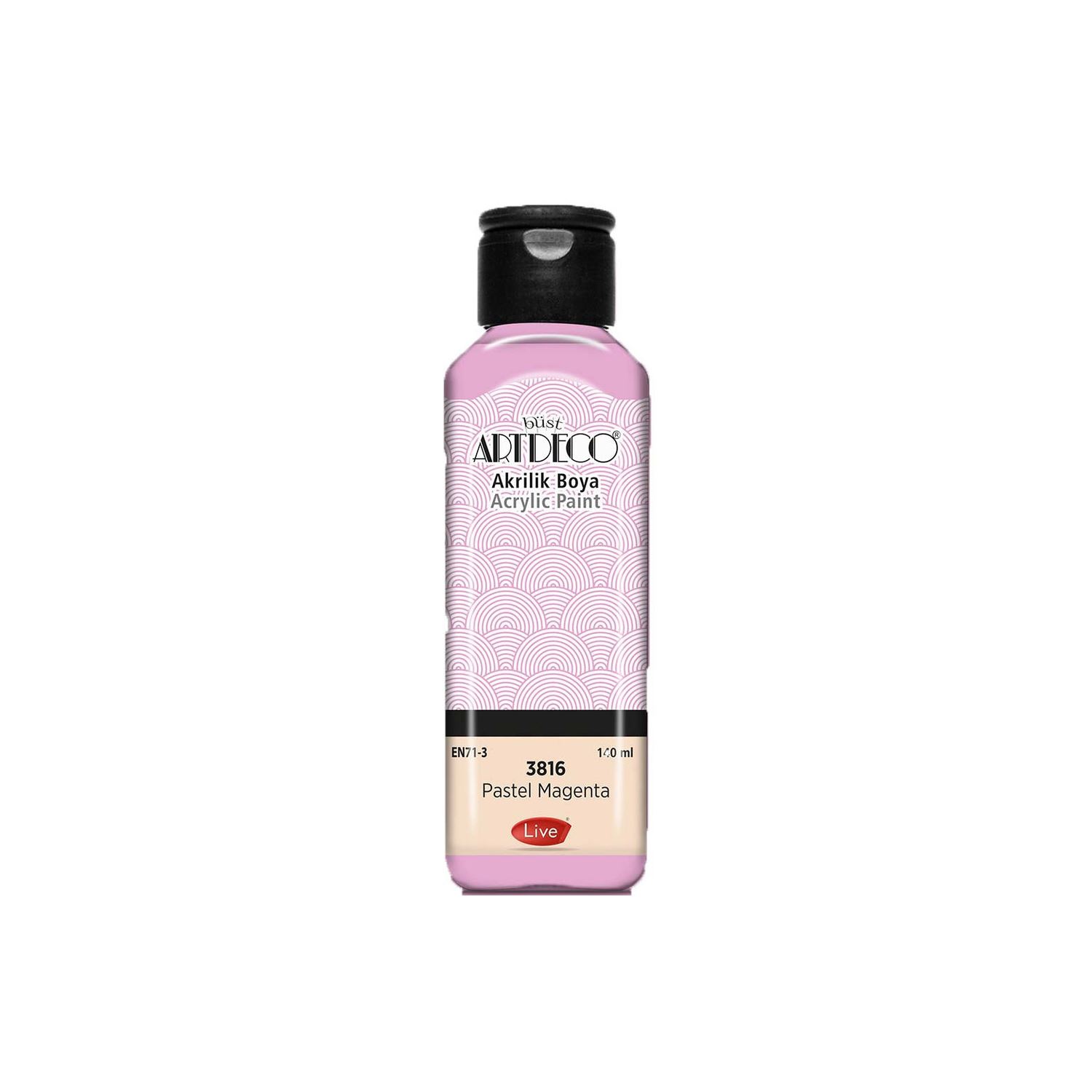 Artdeco Pastel Acrylic Paint 140 ml Pastel Yellow