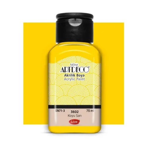 Artdeco Classic Acrylic Paint 75 ml Dark Yellow