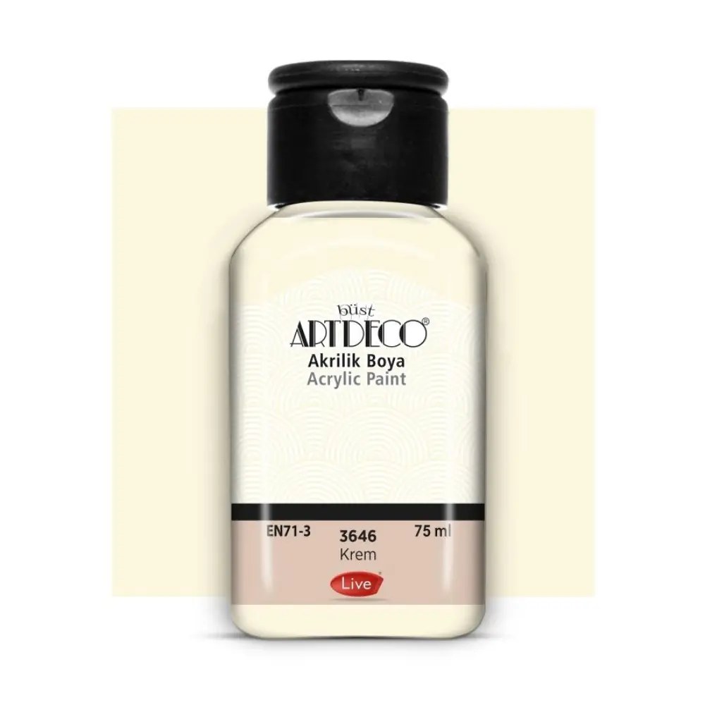 Artdeco Klasik Akrilik Boya 75 ml Krem