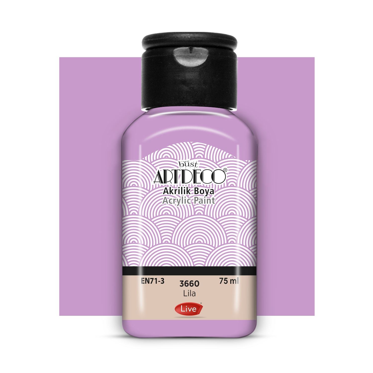 Artdeco Klasik Akrilik Boya 75 ml Lila