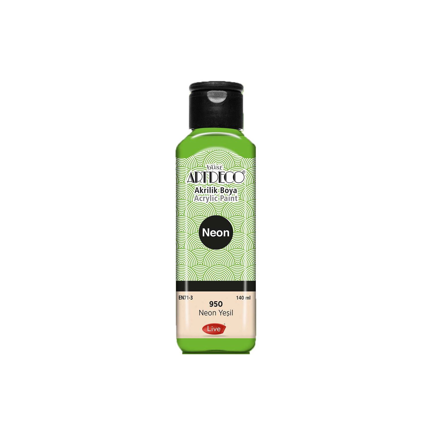 Artdeco Neon Acrylic Paint 75 ml Neon Orange