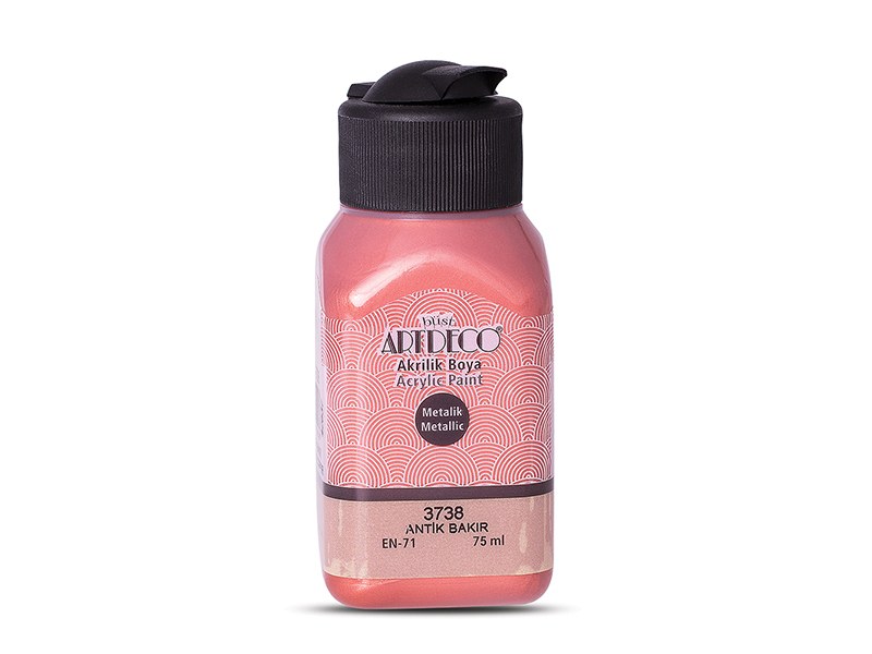 Artdeco Metallic Acrylic Paint 75 ml Antique Copper
