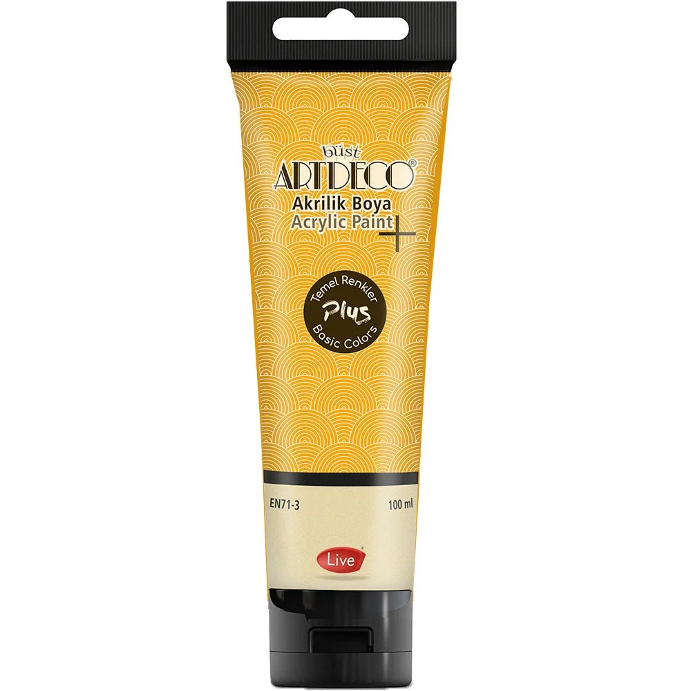 Artdeco Plus Dark Yellow Acrylic Paint 100 ml