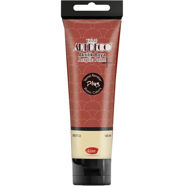 Artdeco Plus Tüp Akrilik Boya 100 ml Kızıl Kahve