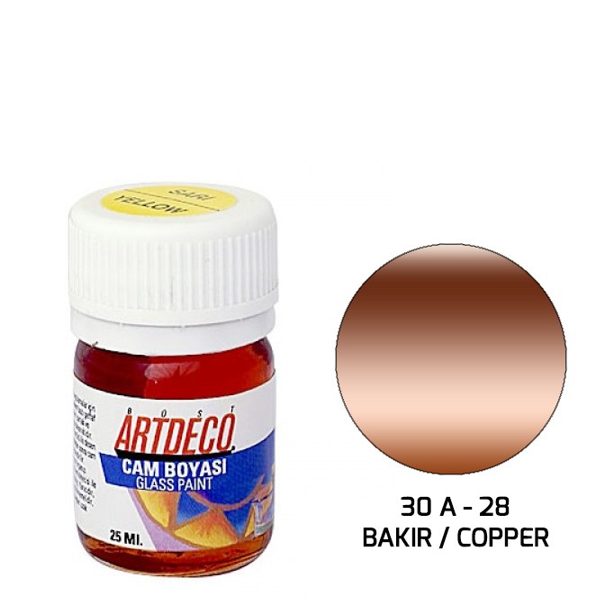 Artdeco Cam Boyası 25 ml Bakır