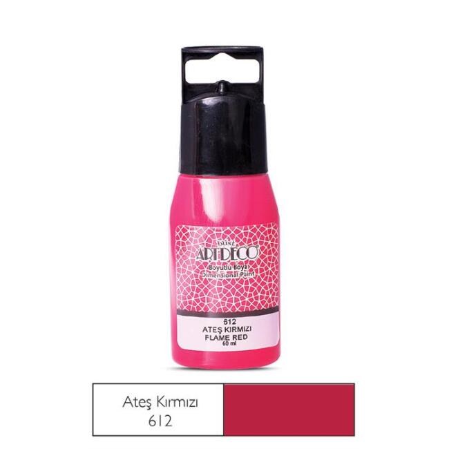 Artdeco Boyutlu Boya 60 ml Ateş Kırmızı