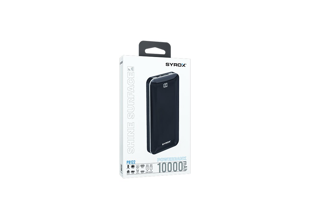 Syrox PB122 10,000 mAh Power Bank with LED Display