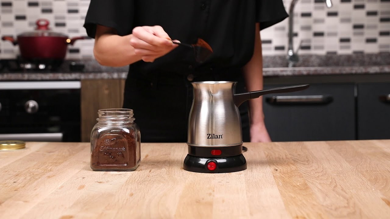 Zilan ZLN3628 стальная электрическая турка (серая)