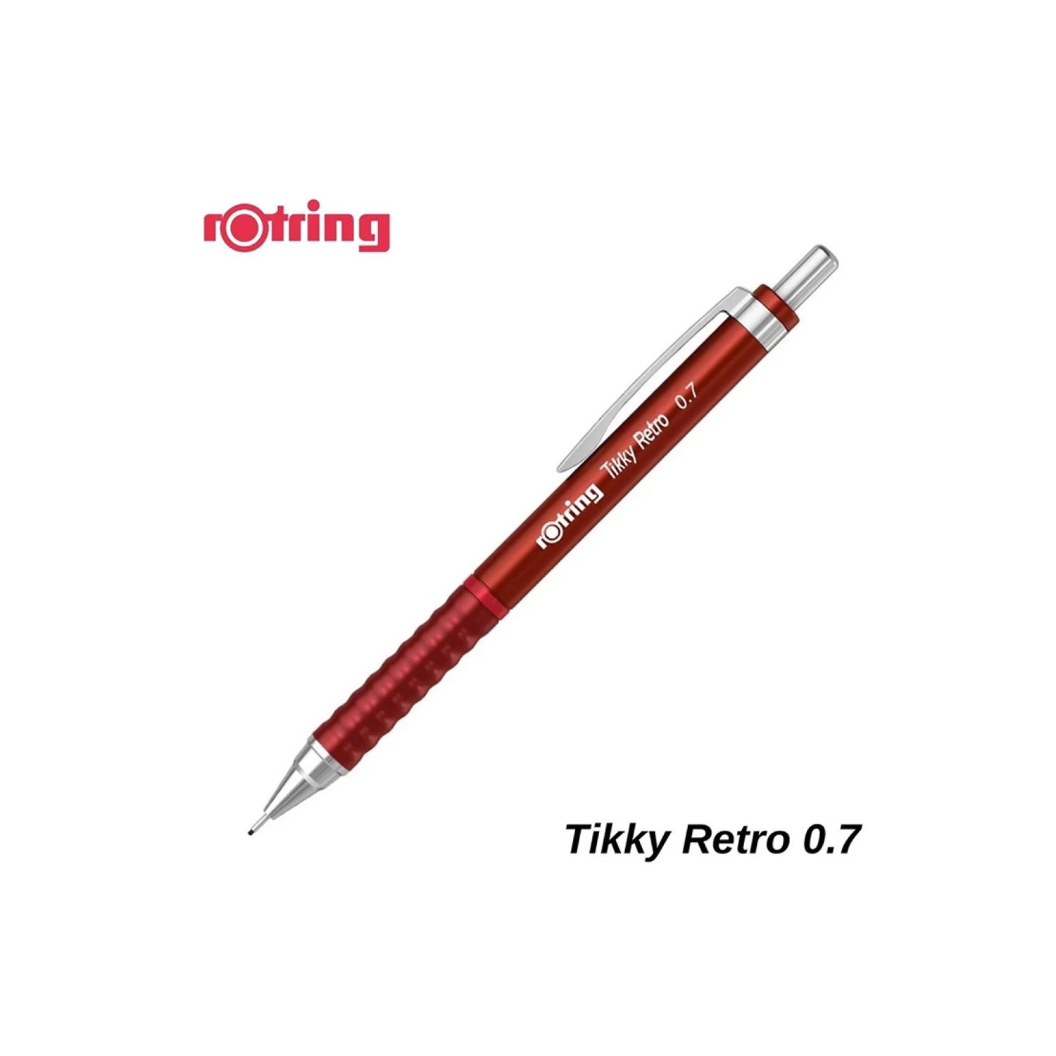 Rotring Tikky Retro, механический карандаш, металлик красный, 0,5 мм