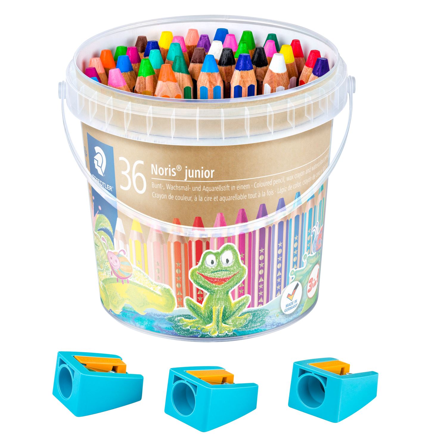 Staedtler Noris junior® 140 – 3’ü 1 Arada Boya Kalemi 36 Renk