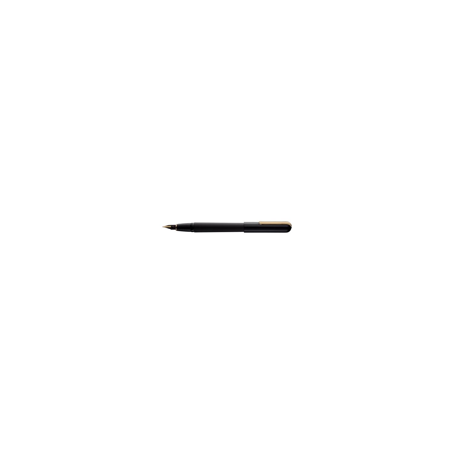 Lamy imporium 60-M Black and Gold Fountain Pen, 14-Karat Gold Nib