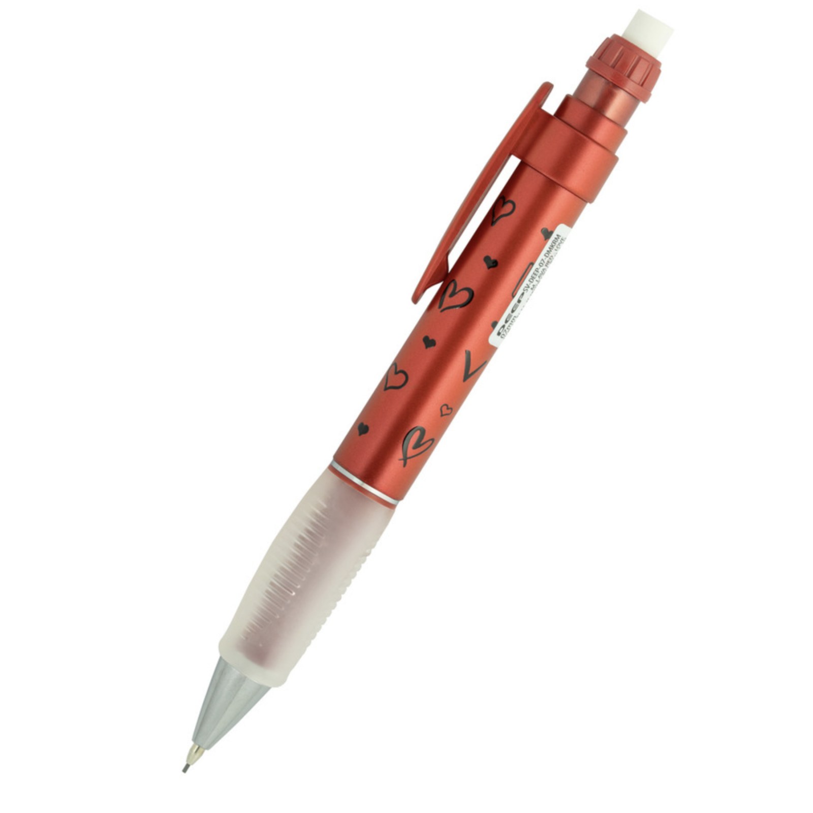 Serve Deep Pre 0.7 mm Metallic Pattern Mechanical Pencil Lav Heart