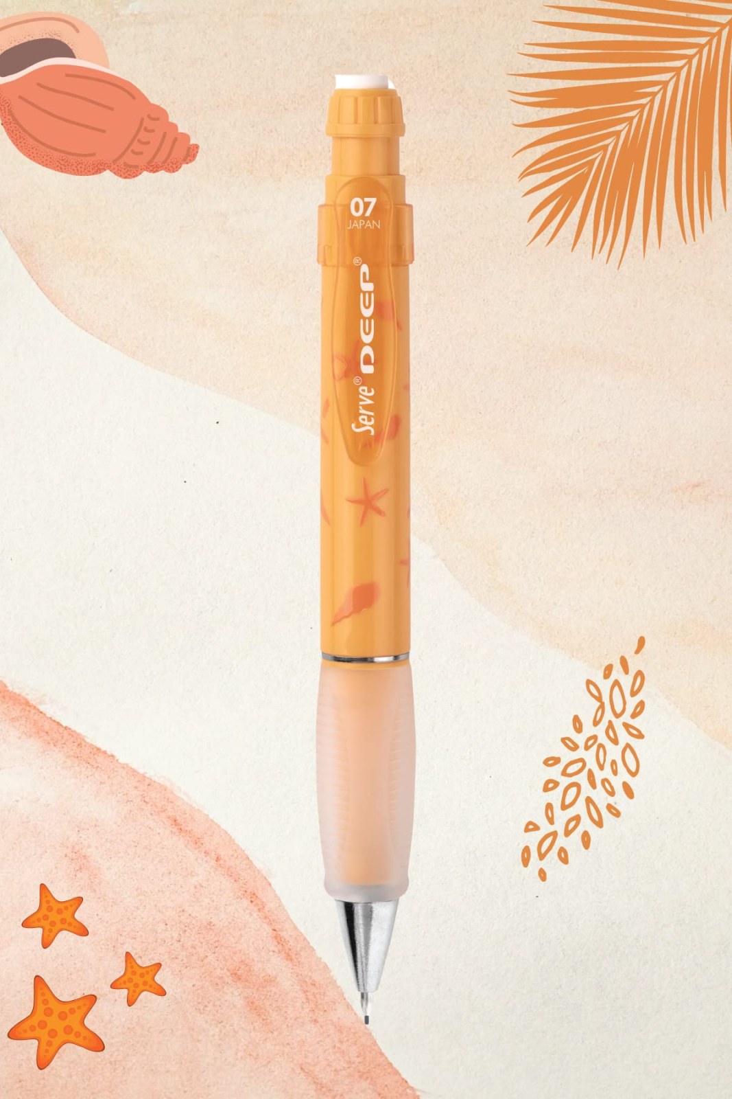 Serve Deep Doğa, механический карандаш 0,7 мм, горчичный, с морской звездой