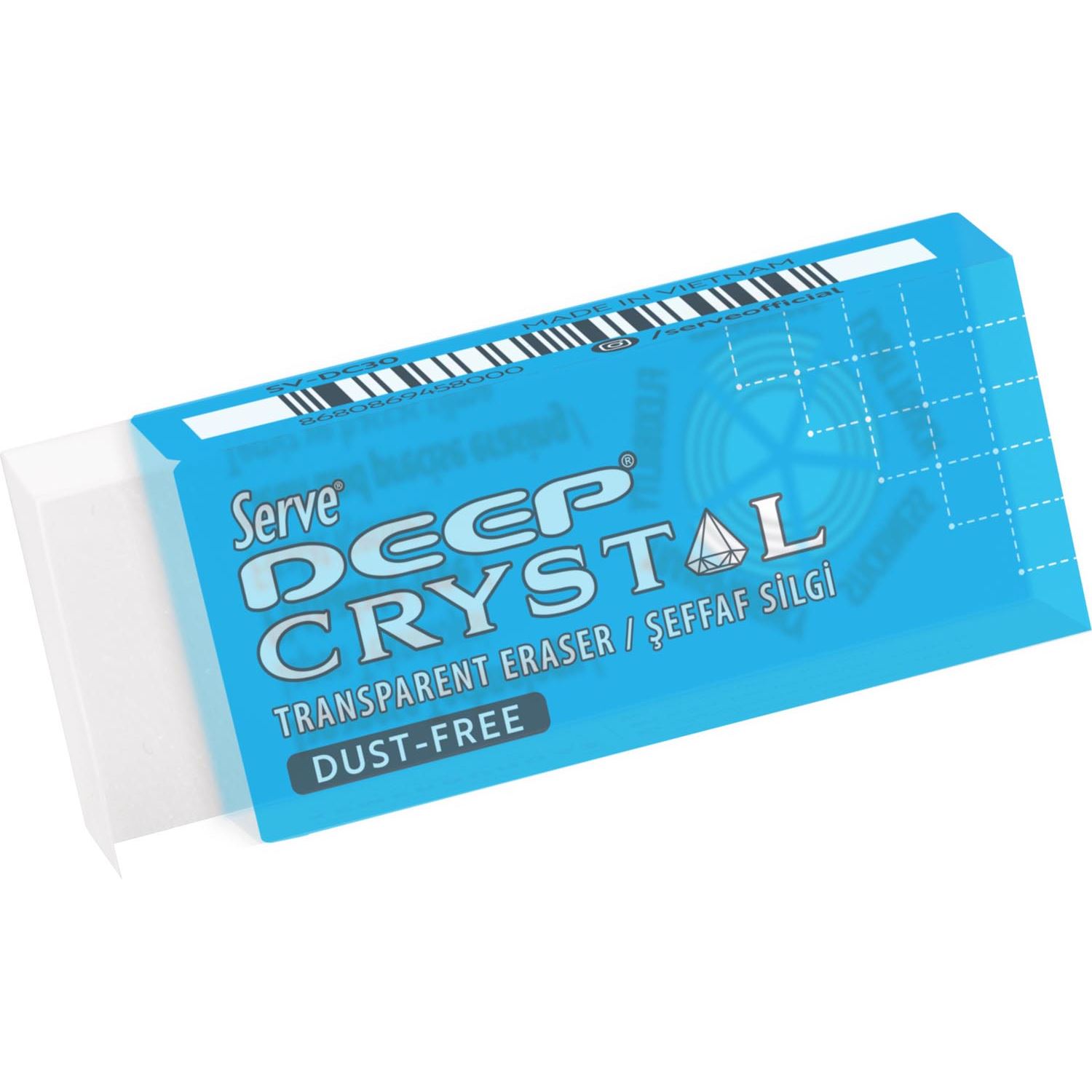 Serve Deep Crystal Şeffaf Buyuk Boy Sılgı Teklı