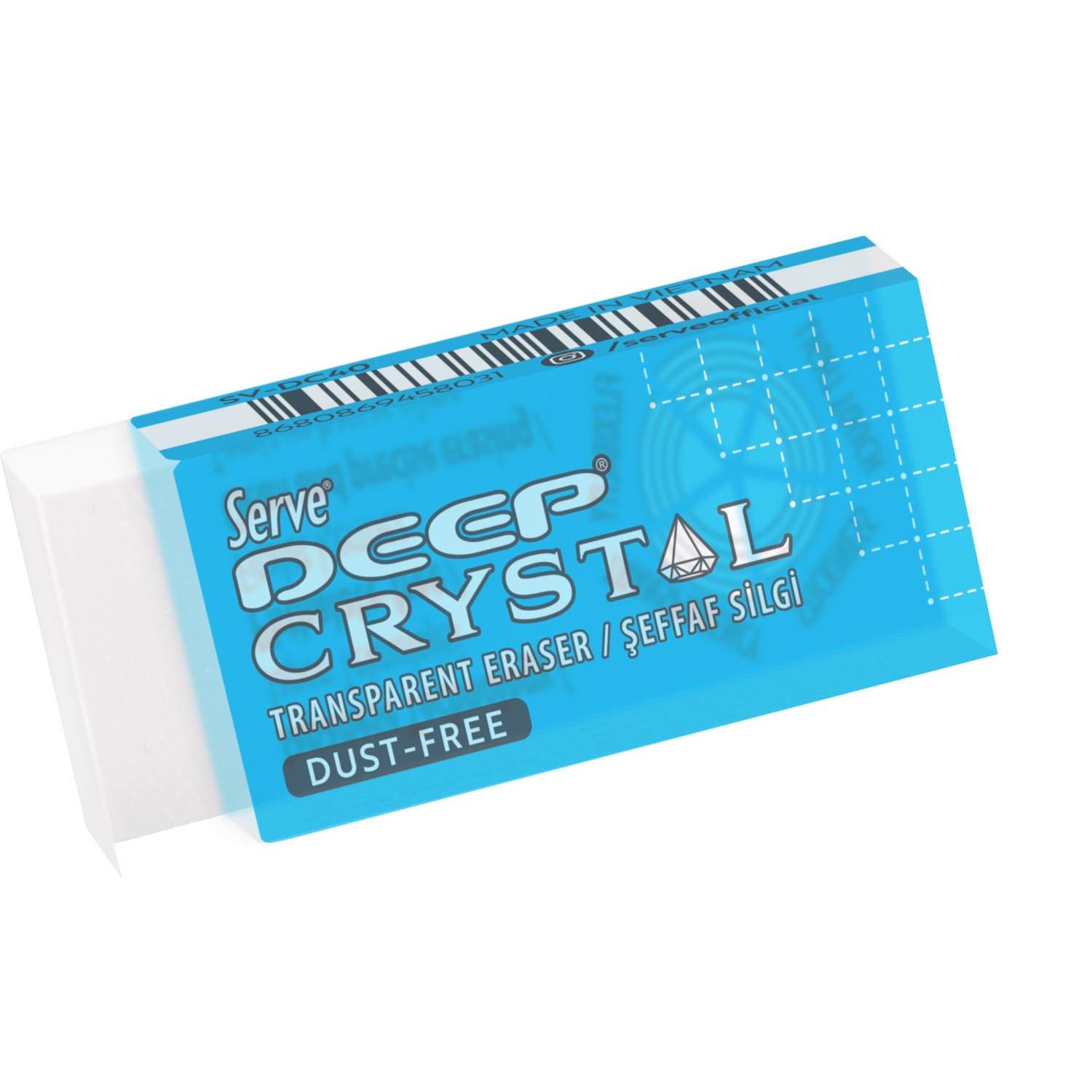 Serve Deep Crystal Şeffaf Kucuk Boy Sılgı Teklı
