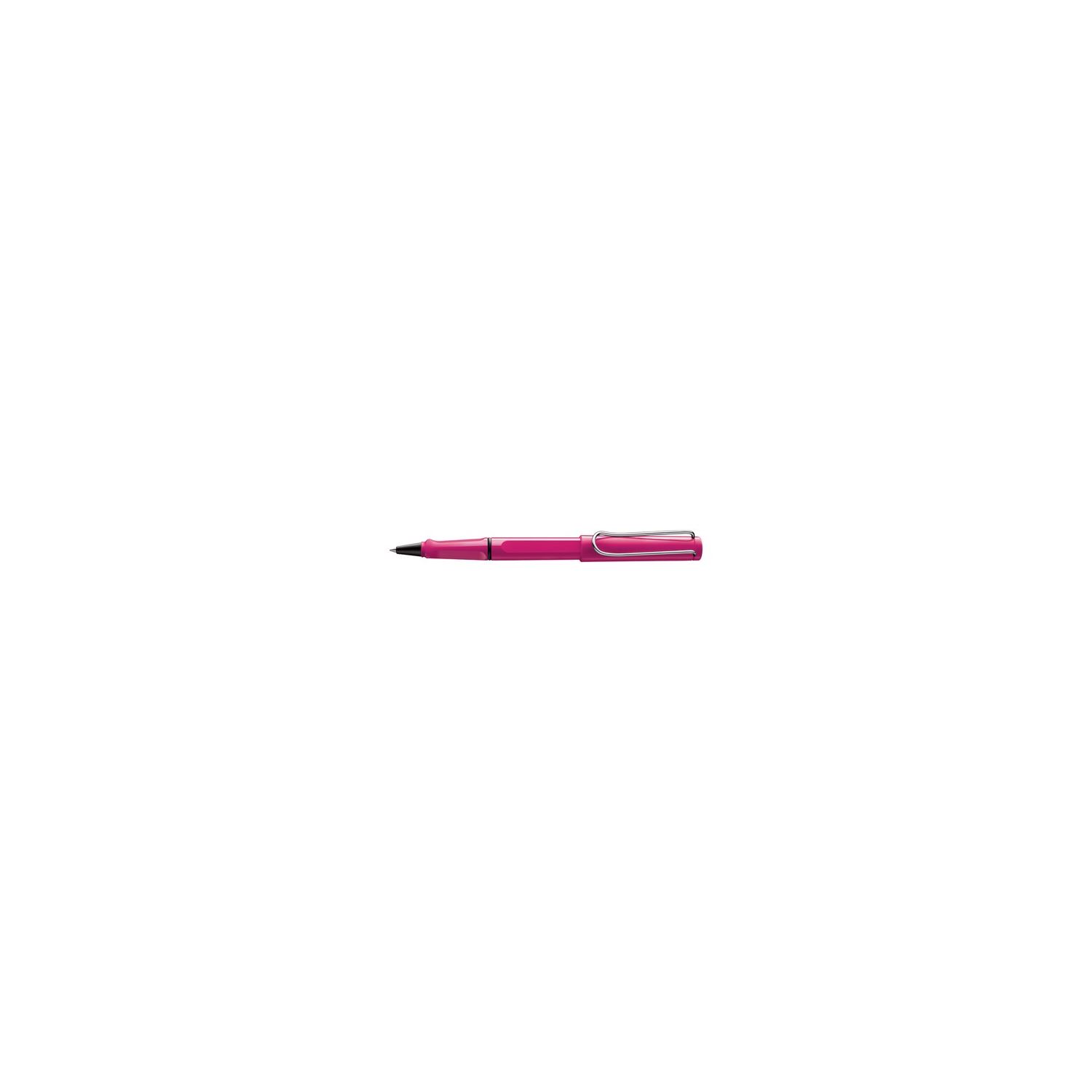 Lamy Safari 313P: розовая ручка-роллер с металлической клипсой