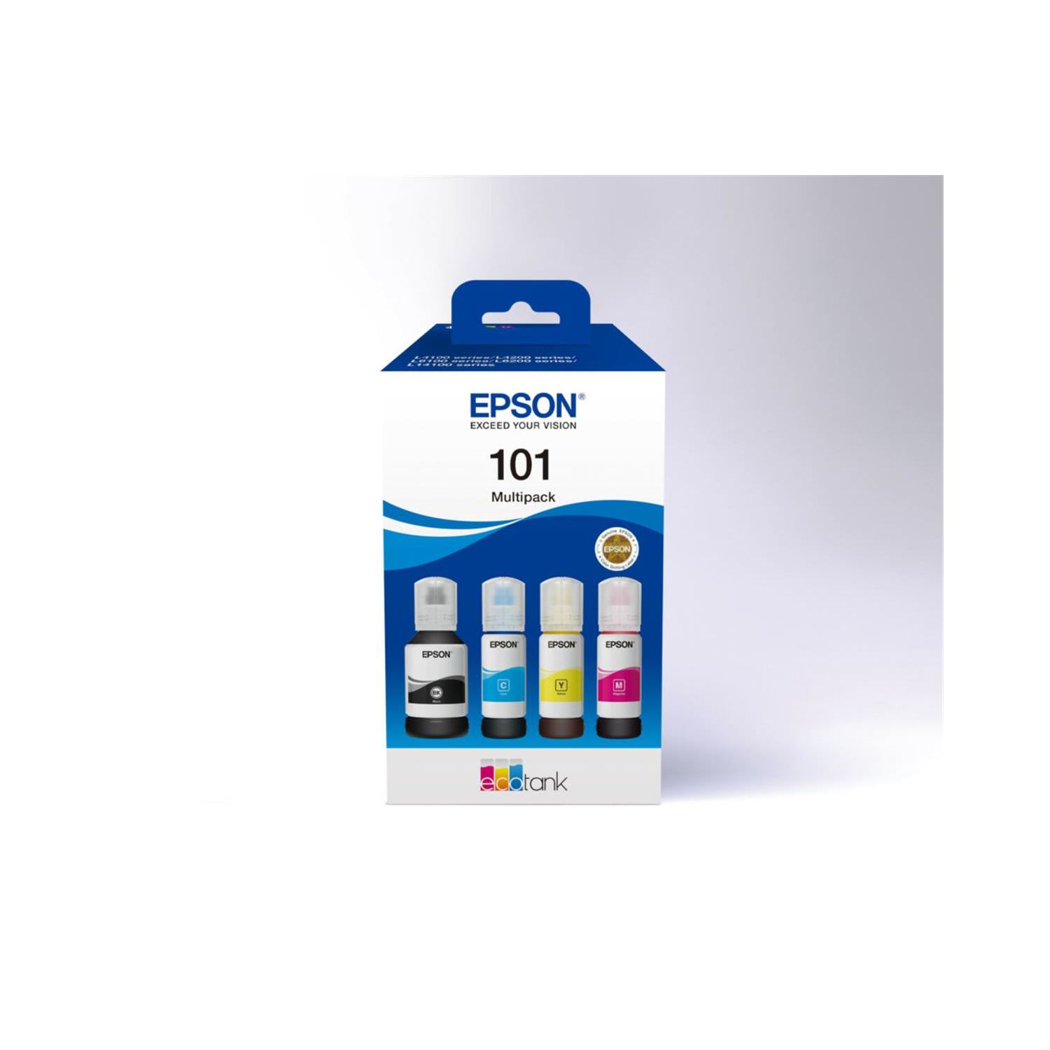 Epson 101 4 Renk Şişe Mürekkep Seti – 337 ml (T03V64A)