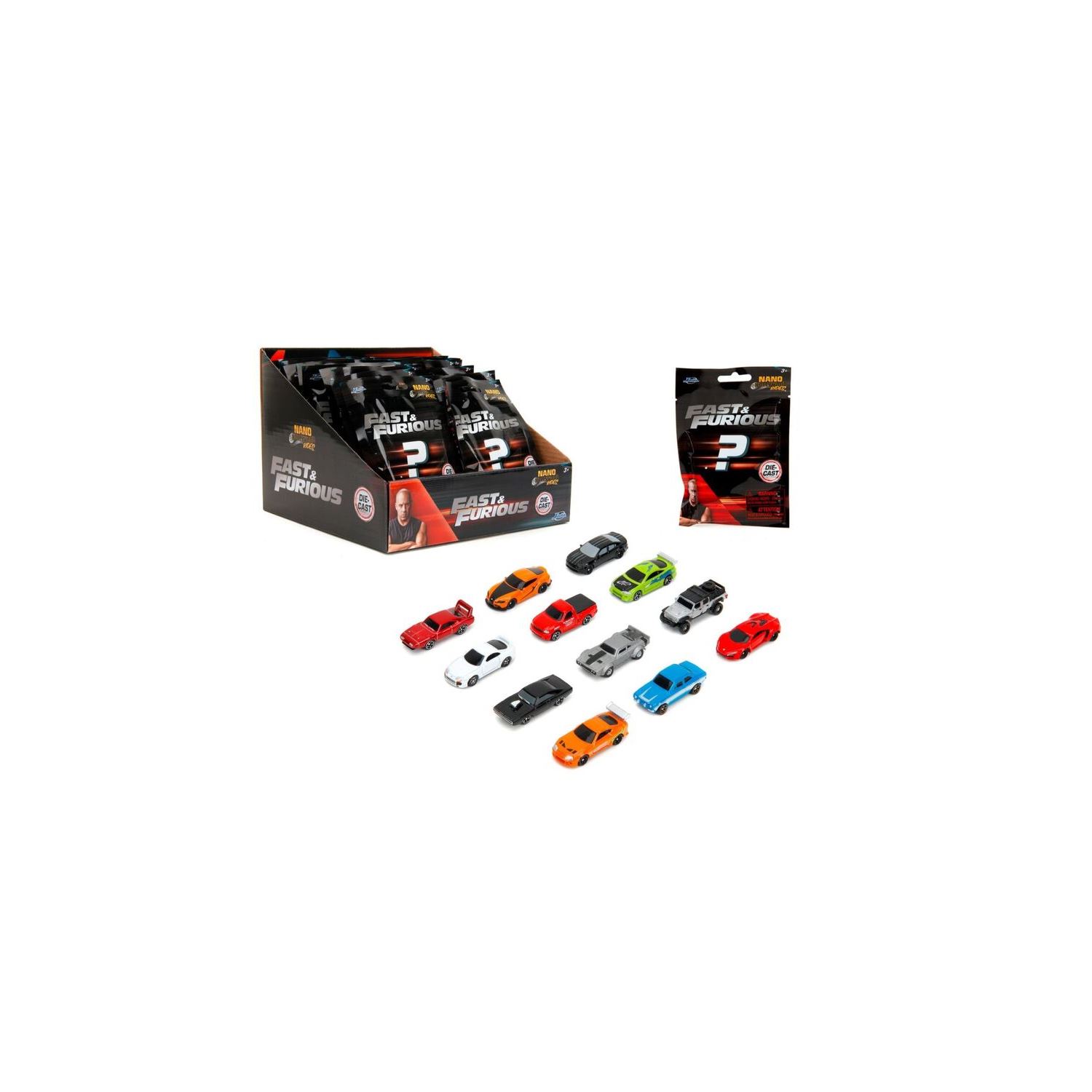 Dickie Jada Fast & Furious Single Surprise Pack Nano Vehicles 9335404314R00