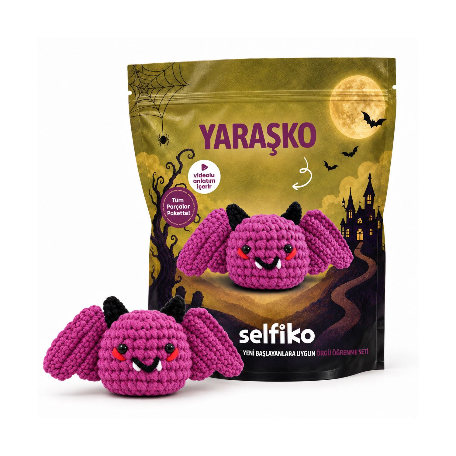 Selfiko Yaraşko Halloween Crochet Yarn Kit