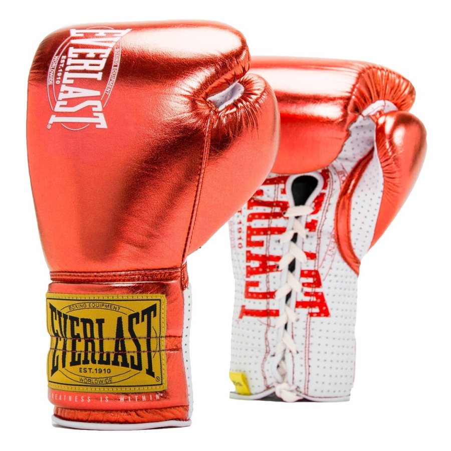 Everlast 1910 Pro Fight боксерские перчатки, красные, 10 oz