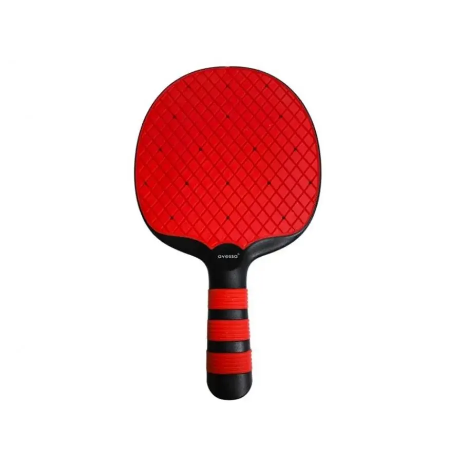 Rubber-PP Plastic Table Tennis Racket - Red EFS-RK-1400