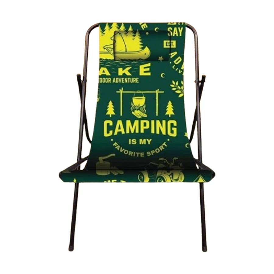Voit 8VTAKSZLNG/117 Camping and Beach Chair, Yellow-Green
