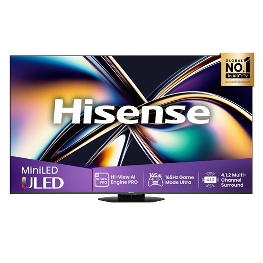 HISENSE 85U8Q 85" ULED MiniLED Smart TV 4K 165 Hz.