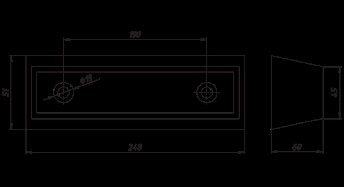 Max 4300-30 226200 Small Rear Wedge 248 × 190 × 51 mm
