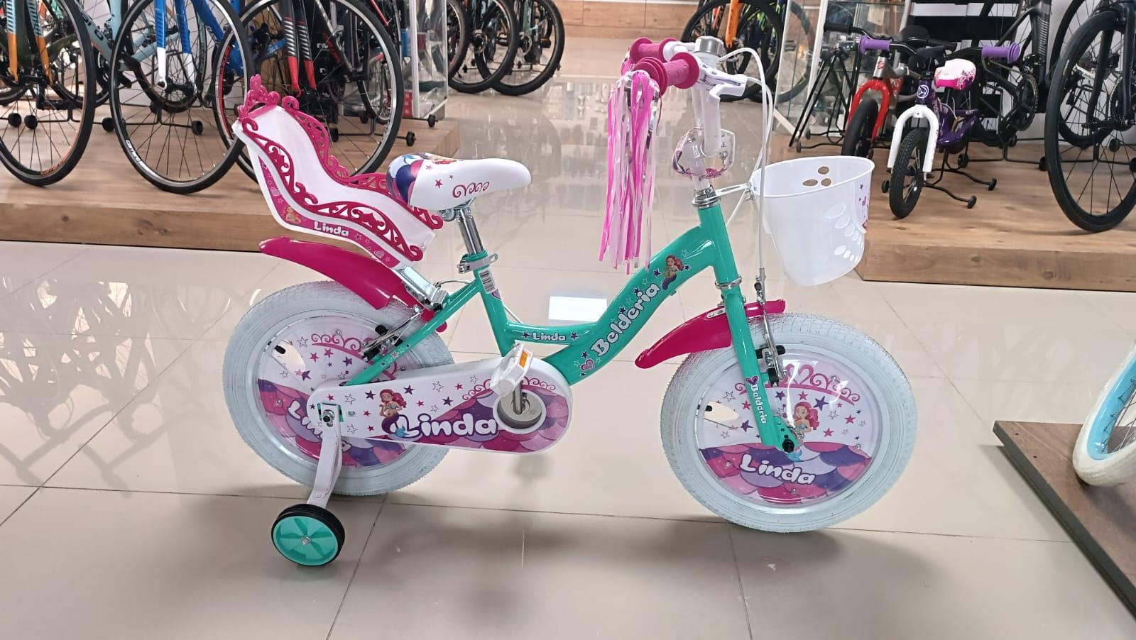 Max Linda, детский велосипед 16 дюймов, бирюзовый