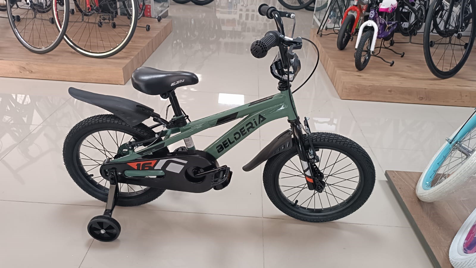 Max Cross 16 İnç Yeşil Çocuk Bisikleti