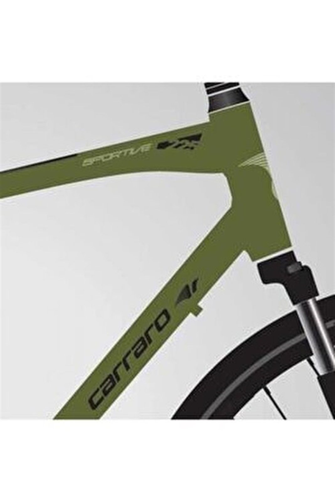 Carraro Sportive 225 City 28" 24-Speed City Bike, Matte Khaki-Black-Green R1