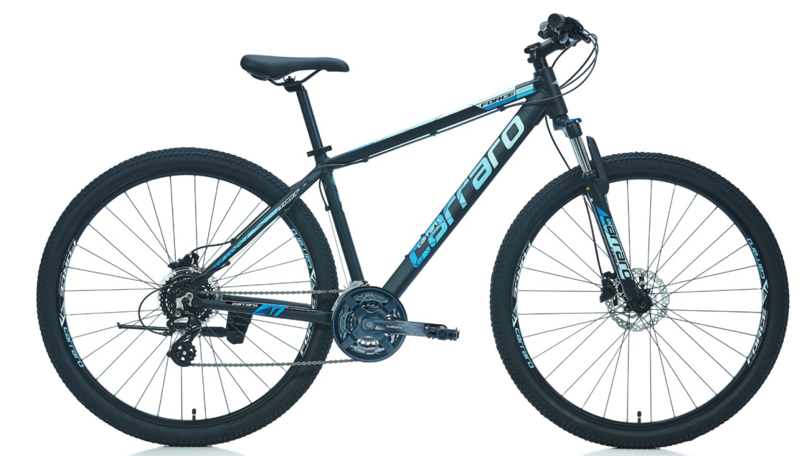 Carraro 27.5" Force 720 432H 21-V Hd Mat Koyu Mavi-Açik Mavi-Gumus