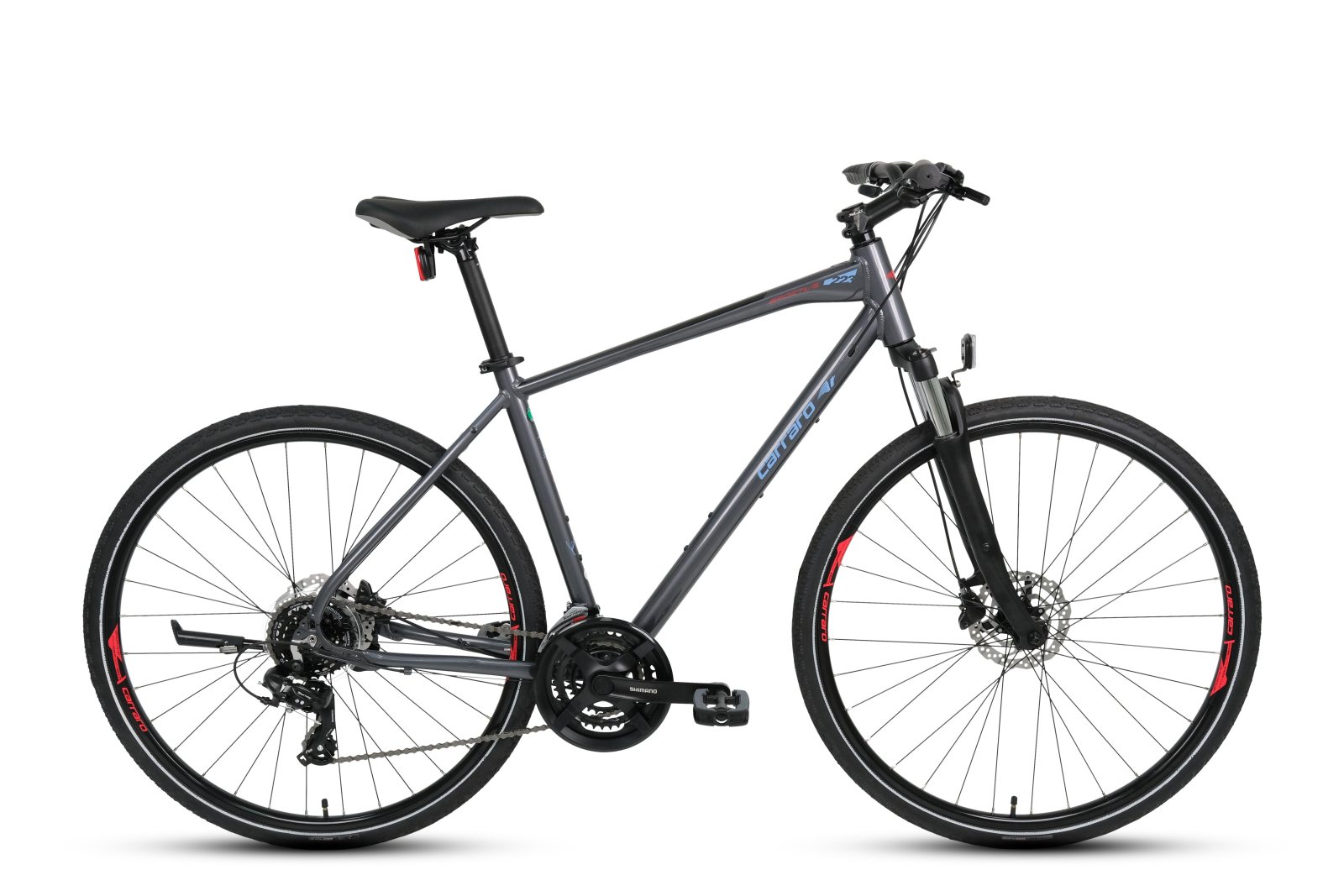 Carraro 28" Sportive 223 457H 21-V Hd Antrasit-Kirmizi-Acik Mavi