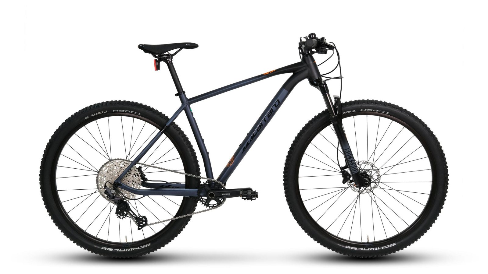 Carraro Big 912 D 29" 12-Speed Mountain Bike, Matte Night Blue-Black-Orange