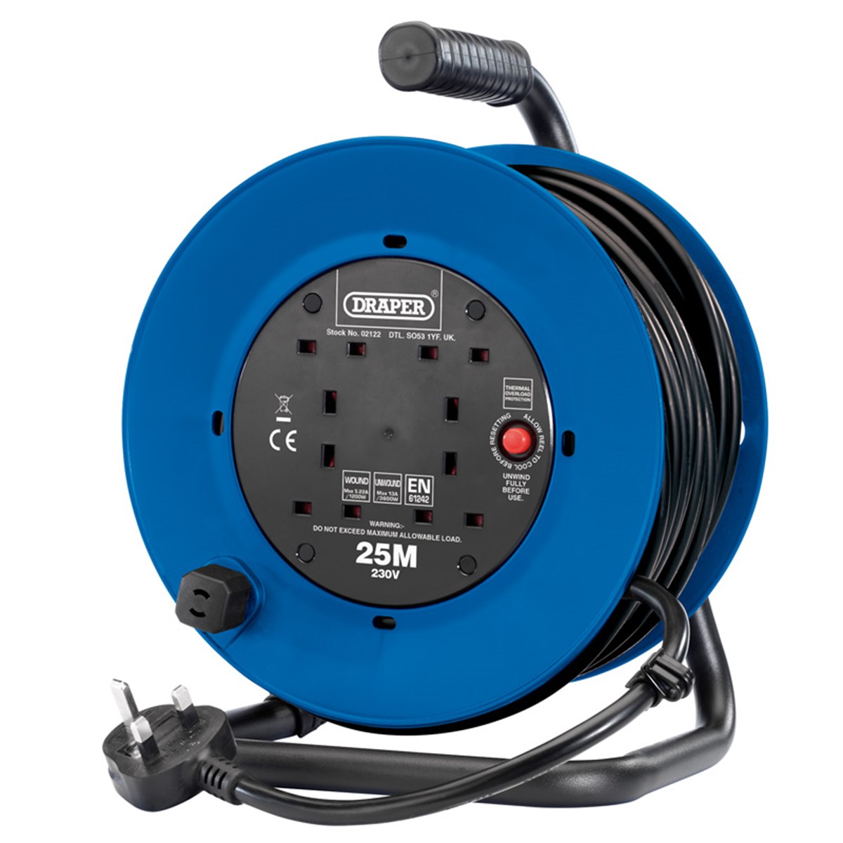 Draper DR 02122 Удлинитель 1,25 мм, 25 м на катушке