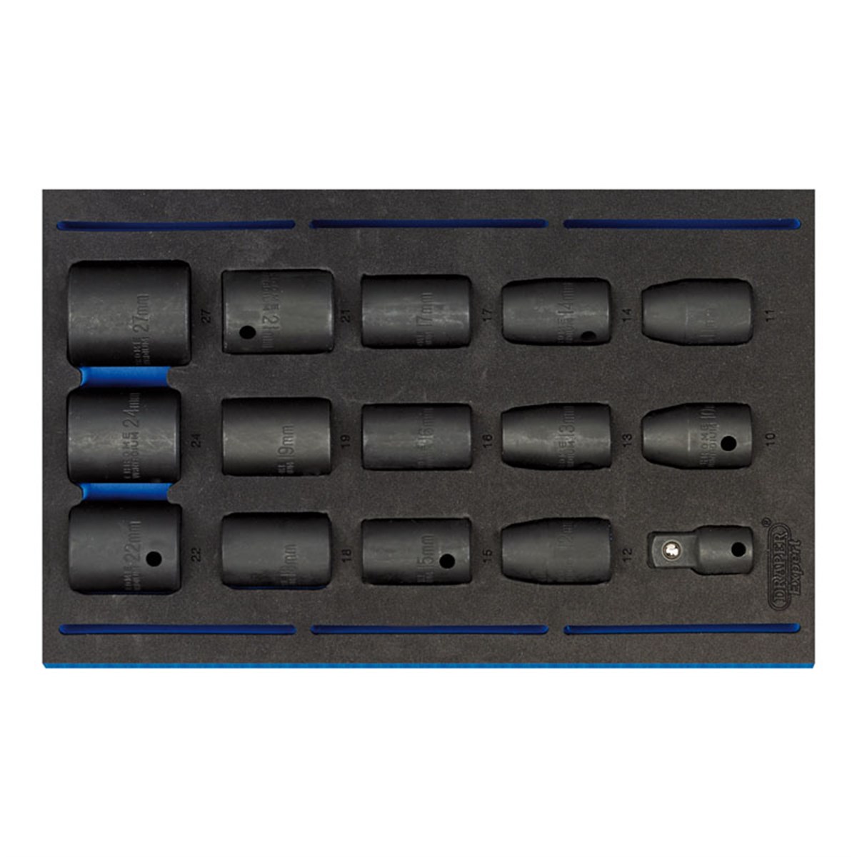 Draper DR 63415 15-Piece 1/2-Inch Impact Socket Set